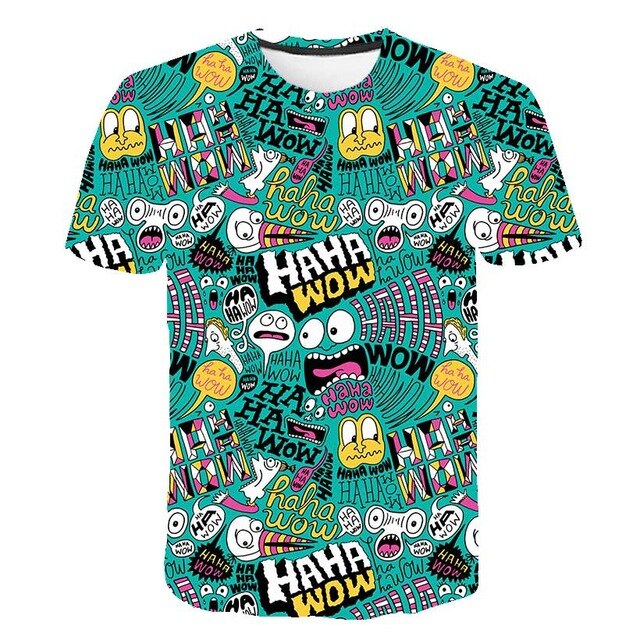 spongebob squarepants casual men's t-shirts, 3D printed t-shirts, casual cartoon fashion t-shirts, men and women